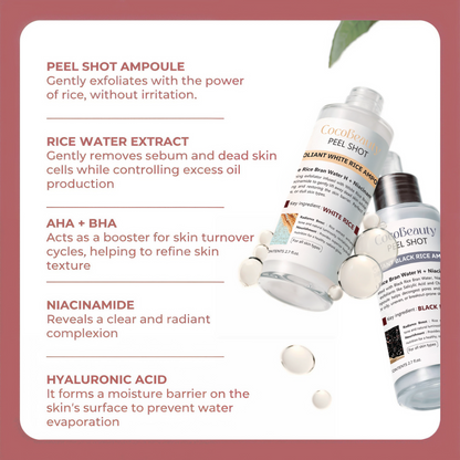 Peel Shot Glow Rice Ampoule Duo by Cradella